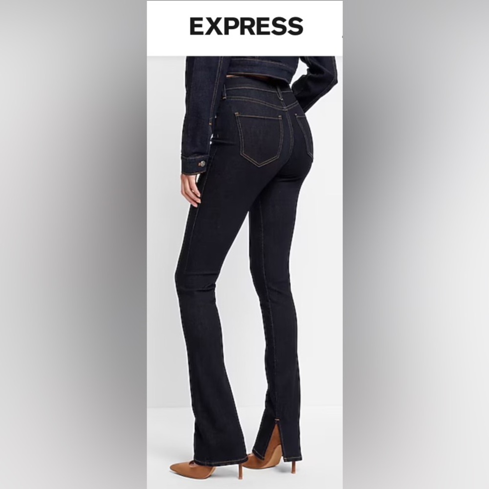 NWT Express Mid Rise Rinse Skyscraper Jeans - Picture 5 of 5